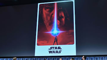 ORLANDO, FL - APRIL 14: Mark Hamill, Kelly Marie Tran, John Boyega, Daisy Ridley, Rian Johnson, Kathleen Kennedy and Josh Gad attends the Star Wars Celebration day 02 on April 14, 2017 in Orlando, Florida. (Photo by Gustavo Caballero/Getty Images)