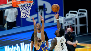 SAN FRANCISCO, CALIFORNIA - FEBRUARY 13: Jeff Green #8 of the Brooklyn Nets (Photo by Thearon W. Henderson/Getty Images)