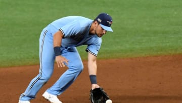 Former St. John's baseball infielder Joe Panik Mandatory Credit: Jonathan Dyer-USA TODAY Sports