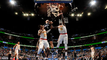 Dewayne Dedmon #14 of the Atlanta Hawks (Photo by Fernando Medina/NBAE via Getty Images)