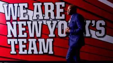 NEW YORK, NEW YORK - DECEMBER 31: Head coach Mike Anderson of the St. John's basketball team heads toward the court prior to the game against the Butler Bulldogs at Carnesecca Arena on December 31, 2019 in New York City. (Photo by Steven Ryan/Getty Images)