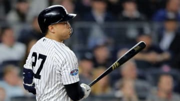 New York Yankees. Stanton (Photo by Elsa/Getty Images)