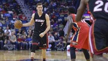 Dec 23, 2016; New Orleans, LA, USA; Miami Heat guard Goran Dragic (7) handles the ball during the first quarter of the game against the New Orleans Pelicans at the Smoothie King Center. Mandatory Credit: Matt Bush-USA TODAY Sports