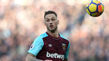 LONDON, ENGLAND - DECEMBER 09: West Ham United's Marko Arnautovic during the Premier League match between West Ham United and Chelsea at London Stadium on December 9, 2017 in London, England. (Photo by Rob Newell - CameraSport via Getty Images)