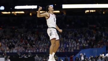 INDIANAPOLIS, INDIANA - APRIL 03: Jalen Suggs #1 of the Gonzaga Bulldogs (Photo by Jamie Squire/Getty Images)