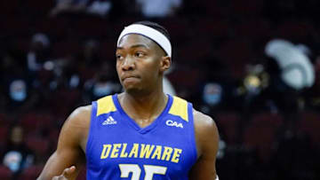 St. John's basketball target Justyn Mutts #25 of the Delaware Fightin' Blue Hens (Photo by Porter Binks/Getty Images)