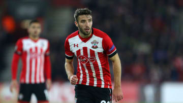 SOUTHAMPTON, ENGLAND - NOVEMBER 03: Sam McQueen of Southampton during the UEFA Europa League match between Southampton FC and FC Internazionale Milano at St Mary's Stadium on November 3, 2016 in Southampton, England. (Photo by Catherine Ivill - AMA/Getty Images)
