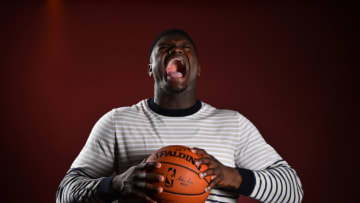 NEW YORK - JUNE 19: NBA Draft Prospect, Zion Williamson poses for portraits during media availability and circuit as part of the 2019 NBA Draft on June 19, 2019 at the Grand Hyatt New York in New York City. NOTE TO USER: User expressly acknowledges and agrees that, by downloading and/or using this photograph, user is consenting to the terms and conditions of the Getty Images License Agreement. Mandatory Copyright Notice: Copyright 2019 NBAE (Photo by Jesse D. Garrabrant/NBAE via Getty Images)