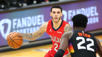 New Orleans Pelicans guard Lonzo Ball (2) Mark J. Rebilas-USA TODAY Sports