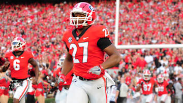 ATHENS, GA - SEPTEMBER 23: Nick Chubb (Photo by Scott Cunningham/Getty Images)