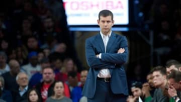 Dec 26, 2015; Auburn Hills, MI, USA; Boston Celtics head coach Brad Stevens during the second quarter against the Detroit Pistons at The Palace of Auburn Hills. Mandatory Credit: Tim Fuller-USA TODAY Sports