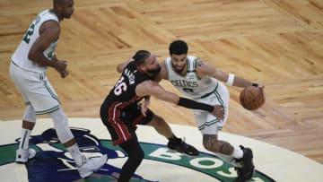 The Boston Celtics look to break a 2-2 series tie with a win in Miami Wednesday night against the Heat Mandatory Credit: Bob DeChiara-USA TODAY Sports