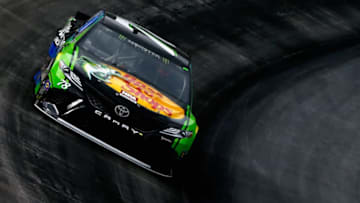 BRISTOL, TN - AUGUST 18: Martin Truex Jr., driver of the #78 Bass Pro Shops/Ducks Unlimited Toyota, practices for the Monster Energy NASCAR Cup Series Bass Pro Shops NRA Night Race at Bristol Motor Speedway on August 18, 2017 in Bristol, Tennessee. (Photo by Sean Gardner/Getty Images)