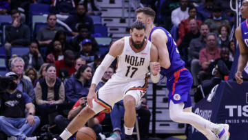 New Orleans Pelicans center Jonas Valanciunas Credit: Stephen Lew-USA TODAY Sports