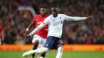 MANCHESTER, ENGLAND - OCTOBER 20: Divock Origi of Liverpool during the Premier League match between Manchester United and Liverpool FC at Old Trafford on October 20, 2019 in Manchester, United Kingdom. (Photo by Alex Livesey/Getty Images)