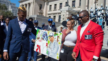 Deion Sanders' sons have "guaranteed" starting jobs with the Colorado football program during the 2023 season, says OregonLive's Joe Freeman Mandatory Credit: The Clarion-Ledger