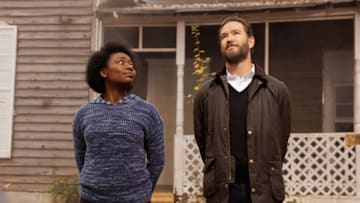 FOUND -- "Missing While Indigenous" Episode 107 -- Pictured: (l-r) A'Zaria Carter as Teen Gabi, Mark-Paul Gosselaar as Sir -- (Photo by: Steve Swisher/NBC)