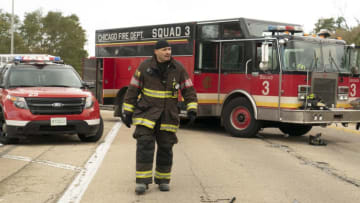 CHICAGO FIRE -- "The Beginning is the End is the Beginning" Episode 709 -- Pictured: Joe Minoso as Joe Cruz -- (Photo by: Elizabeth Morris/NBC)