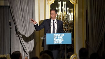 NEW YORK, NY - JUNE 20: Seth Meyers speaks at the Museum of the Moving Image honoring Netflix Chief Content Officer Ted Sarandos and Seth Meyers at St. Regis Hotel on June 20, 2016 in New York City. (Photo by Nicholas Hunt/Getty Images)