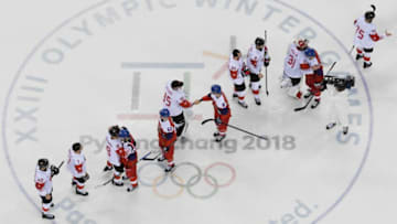 Canadian Olympic Team Handshake 2018 Mandatory Credit: David E. Klutho-USA TODAY Sports