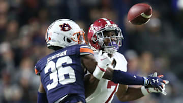 Auburn football CB Jaylin Simpson says the Tigers will have the best CBs in the SEC in 2022. Mandatory Credit: Gary Cosby Jr.-USA TODAY Sports