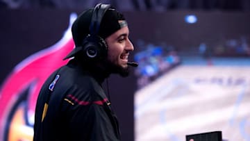 LONG ISLAND CITY, NY - AUGUST 11: Hotshot of the Heat Check Gaming plays the game against the Grizz Gaming on August 11, 2018 at the NBA 2K Studio in Long Island City, New York. NOTE TO USER: User expressly acknowledges and agrees that, by downloading and/or using this photograph, user is consenting to the terms and conditions of the Getty Images License Agreement. Mandatory Copyright Notice: Copyright 2018 NBAE (Photo by Michelle Farsi/NBAE via Getty Images)