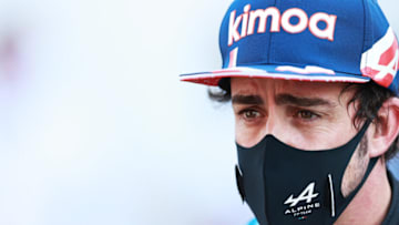 Fernando Alonso, Alpine, Formula 1 (Photo by Mark Thompson/Getty Images)