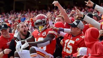 Kansas City Chiefs wide receiver Tyreek Hill (10) - (Jill Toyoshiba/Kansas City Star/Tribune News Service via Getty Images)