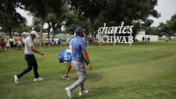 Scottie Scheffler and Andrew Novak, 2023 Charles Schwab Challenge,(Photo by Jonathan Bachman/Getty Images)