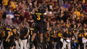 TEMPE, AZ - OCTOBER 14: Linebacker DJ Calhoun