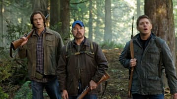 "How to Win Friends and Influence Monsters" - (L-R): Jared Padalecki as Sam, Jim Beaver as Bobby, and Jensen Ackles as Dean in SUPERNATURAL on The CW.Photo: Jack Rowand/The CW©2011 The CW Network, LLC. All Rights Reserved.