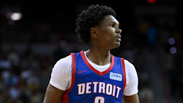 Ausar Thompson #9 of Detroit Pistons (Photo by Candice Ward/Getty Images)