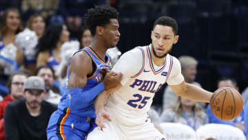 Ben Simmons, Shai-Gilgeous Alexander, Chicago Bulls Mandatory Credit: Alonzo Adams-USA TODAY Sports