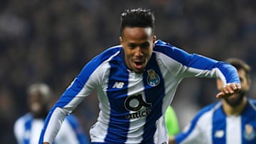 PORTO, PORTUGAL - NOVEMBER 28: Eder Militao of FC Porto celebrates after scoring his team's first goal during the UEFA Champions League Group D match between FC Porto and FC Schalke 04 at Estadio do Dragao on November 28, 2018 in Porto, Portugal. (Photo by Octavio Passos/Getty Images)
