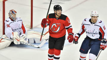 New Jersey Devils left wing Andreas Johnsson (11): (Catalina Fragoso-USA TODAY Sports)