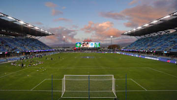 NCAA soccer game at Avaya Stadium. Getty Images.