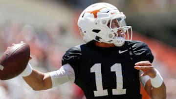 Casey Thompson, Texas Football (Photo by Tim Warner/Getty Images)
