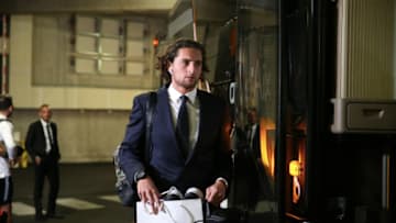 MARSEILLE, FRANCE - OCTOBER 28: Adrien Rabiot of Paris Saint-Germain arrive at the stadium before the French Ligue 1 match between Olympique Marseille and Paris Saint-Germain on October 28, 2018 at Orange Velodrome in Marseille, France. (Photo by Xavier Laine/Getty Images)