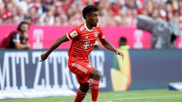 Bayern Munich CEO Oliver Kahn pleased with development of Kingsley Coman. (Photo by Alexander Hassenstein/Getty Images)