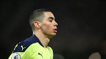 Miguel Almiron of Newcastle United. (Photo by Robbie Jay Barratt - AMA/Getty Images)