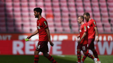 FC Köln players after their defeat to SC Freiburg. (Photo by Lukas Schulze/Getty Images)