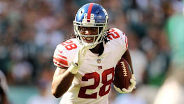 PHILADELPHIA, PA - SEPTEMBER 24: Paul Perkins #28 of the New York Giants carries the ball in the fourth quarter against the Philadelphia Eagles on September 24, 2017 at Lincoln Financial Field in Philadelphia, Pennsylvania. (Photo by Elsa/Getty Images)