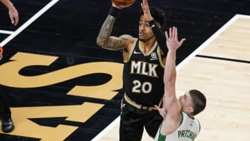 Hardwood Houdini's latest mock trade proposal sees the Boston Celtics add John Collins in a last-minute offseason blockbuster Mandatory Credit: Dale Zanine-USA TODAY Sports