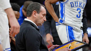 Duke basketball head coach Mike Krzyzewski (Kelley L Cox-USA TODAY Sports)