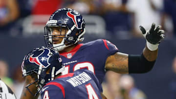 HOUSTON, TX - AUGUST 19: Deshaun Watson #4 of the Houston Texans (Photo by Bob Levey/Getty Images)
