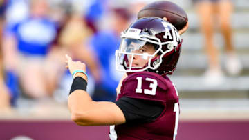 Haynes King, Texas A&M football Mandatory Credit: Maria Lysaker-USA TODAY Sports