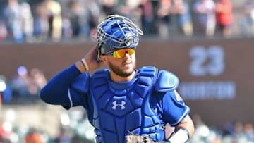 DETROIT, MI - SEPTEMBER 23: Cam Gallagher #36 of the Kansas City Royals looks on during the game against the Detroit Tigers at Comerica Park on September 23, 2018 in Detroit, Michigan. The Royals defeated the Tigers 3-2. (Photo by Mark Cunningham/MLB Photos via Getty Images)