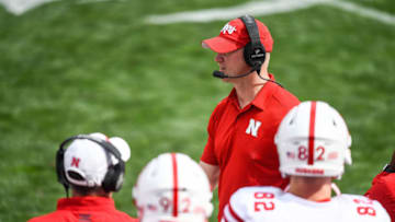 BOULDER, CO - SEPTEMBER 7: Head coach Scott Frost of the Nebraska Cornhuskers walks on the sideline during a game against the Colorado Buffaloes at Folsom Field on September 7, 2019 in Boulder, Colorado. (Photo by Dustin Bradford/Getty Images)
