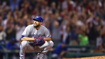 BOSTON, MA - SEPTEMBER 11: Ryan Tepera #52 of the Toronto Blue Jays reacts after Brock Holt #12 of the Boston Red Sox hit a three run home run during the seventh inning at Fenway Park on September 11, 2018 in Boston, Massachusetts.(Photo by Maddie Meyer/Getty Images)