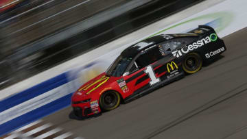 BROOKLYN, MI - AUGUST 11: Jamie McMurray, driver of the #1 McDonald's/Cessna Chevrolet (Photo by Sarah Crabill/Getty Images)